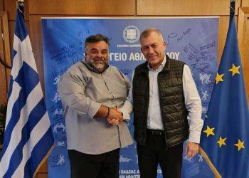 Ανδρέας Γκούσκος: Συνάντηση στο Υπουργείο με τον Υπουργό Αθλητισμού, Ιωάννη Βρούτση