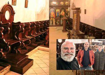 Νέα ξύλινα στασίδια στον Άγιο Σπυρίδωνα Αργασίου